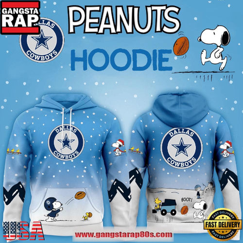 Dallas Cowboys NFL x Peanuts Christmas Unisex Hoodie