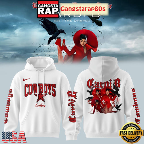 Dallas Cowboys x Cardi B Little Miss Drama Tour 2026 Limited Edition Hoodie