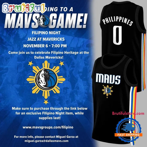 Dallas Mavericks Filipino Night 2026 Basketball Jersey