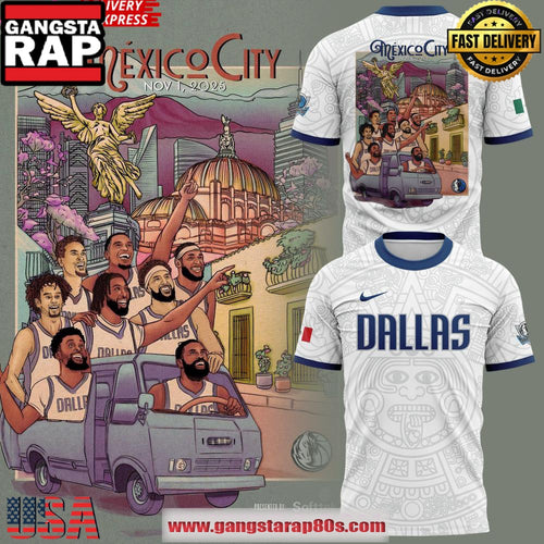 Dallas Mavericks Mexico City 2025 Unique T-Shirt