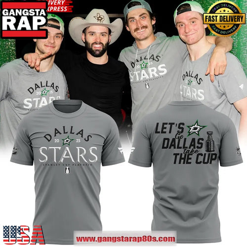Dallas Stars 2025 Stanley Cup Playoffs Grey Unisex T Shirt