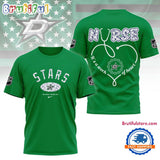 Dallas Stars NHL Nurse Appreciation Month 3D T Shirt