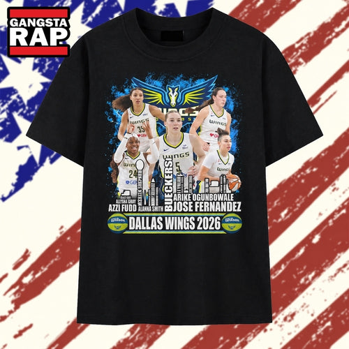 Dallas Wings 2026 Team Roster Paige Bueckers Basketball Fan T Shirt