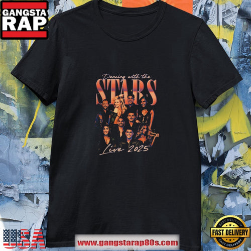 Dancing With The Stars 2025 Black Photo T Shirt