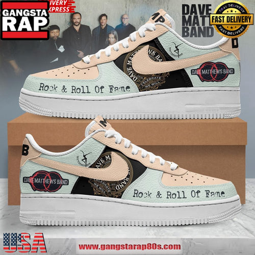 Dave Matthews Band Rock & Roll Of Fame Limited Edition Air Force 1 Sneakers Shoes