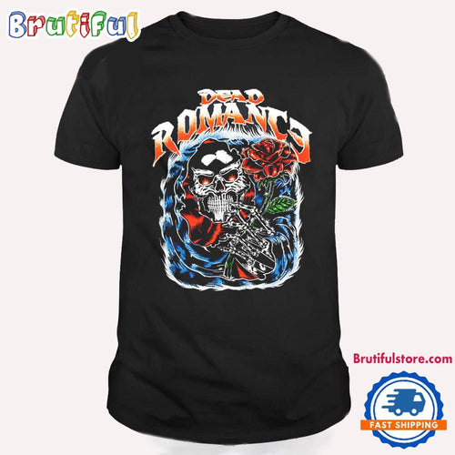 Dead Romance Skull Art Vintage T Shirt