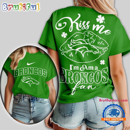 Denver Broncos 2026 NFL Kiss Me St. Patricks Day All Over Print Shirt