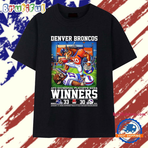 Denver Broncos beat Buffalo Bills 2026 AFC Divisional Playoffs Winners mascot T Shirt