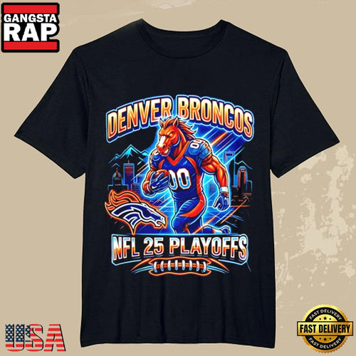 Denver Broncos NFL 2025 Playoff Footbal T Shirt
