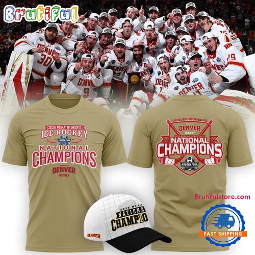 Denver Pioneers 2026 NCAA Frozen Four Men’s Ice Hockey National Champions 3D Shirt