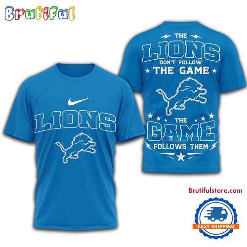 Detroit Lions 2026 NFL Rule The Field Limited 3D T Shirt