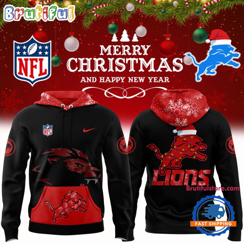 Detroit Lions Christmas 2024 x Bobble Hat 3D Shirt