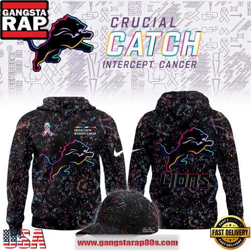 Detroit Lions Crucial Catch Intercept Cancer 2025 Limited Edition Hoodie Shirt