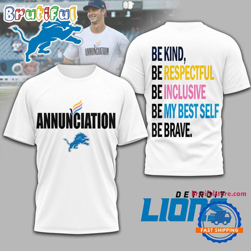 Detroit Lions NFL Annunciation 2025 Unisex 3D Shirt