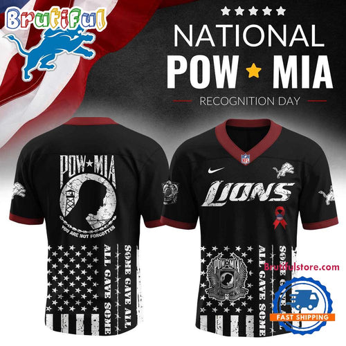 Detroit Lions NFL NATIONAL POW MIA Recognition Day 2025 Football Jersey