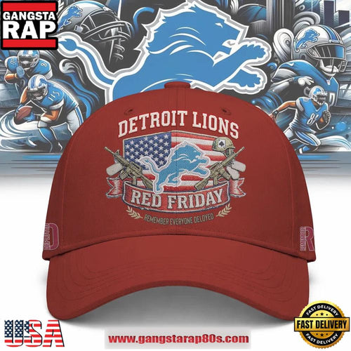 Detroit Lions NFL RED Friday Classic Cap Hats