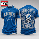 Detroit Lions NFL Till I’m Dead Forever Skull Fan Pride 3D Shirt, Football New Design Shirt Hoodie T-Shirt