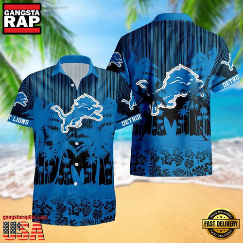 NFL Detroit Lions New Design Aloha Hawaii Shirt