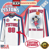 Detroit Pistons Premium NBA Magic Drip Long Jersey Shirt