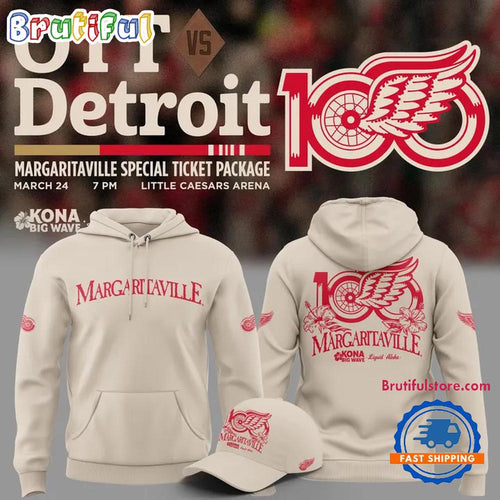Detroit Red Wings Margaritaville 2026 Limited Edition Hoodie T-Shirt
