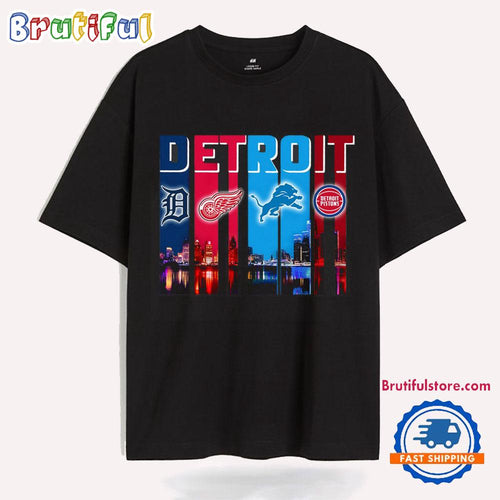 Detroit Sports My City My Team 2025 T Shirt