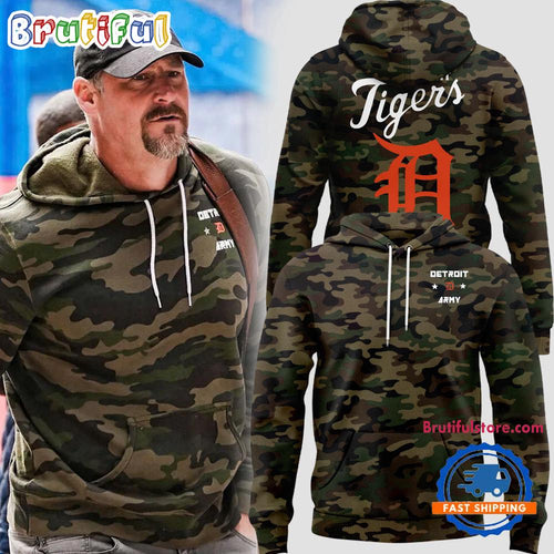 Detroit Tigers Army Salute To Service Special Edition 2024 Hoodie T-Shirt