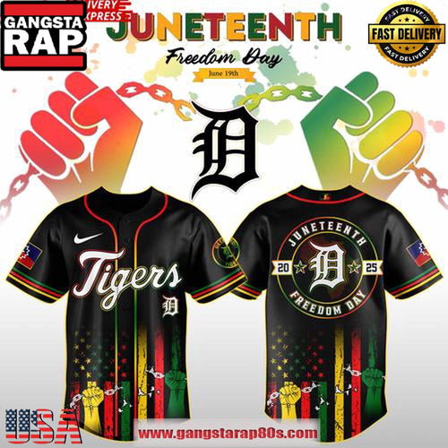 Detroit Tigers Juneteenth Day 2025 Special Baseball Jersey Shirt