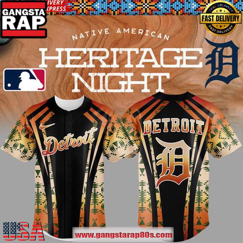 Detroit Tigers Native American Heritage Night Limited Edition 2025 Baseball Jersey Shirt