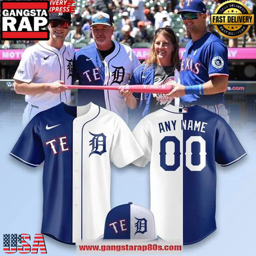 Detroit Tigers x Texas Rangers 2025 Special Edition Custom Baseball Jersey Shirt