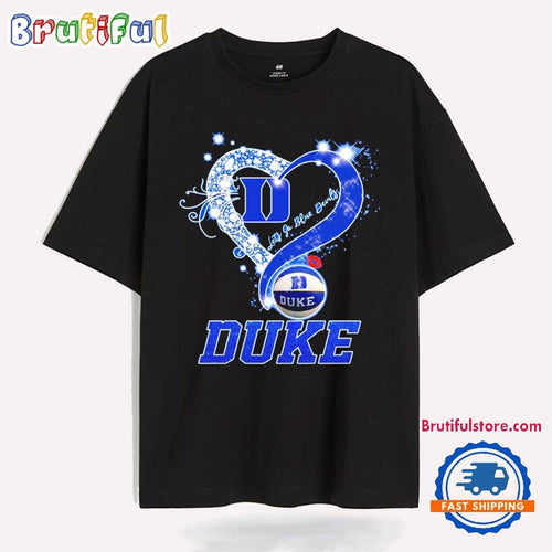 Diamond Heart Let’s Go Duke Blue Devils T Shirt