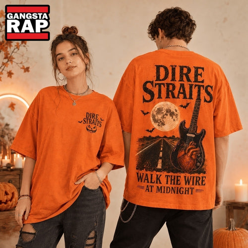 Dire Straits Walk The Wire At Midnight Halloween 3D Shirt Hoodie T-Shirt