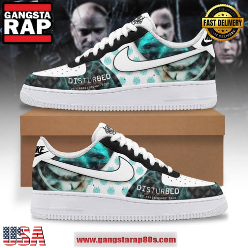 Disturbed The Sickness 25th Anniversary Tour Air Force 1 Running Sneakers Shoes