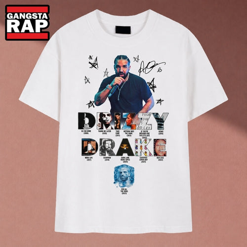 Drake Drizzy Album Titles Collage Signature Hip Hop T Shirt, Music 2D Shirt
