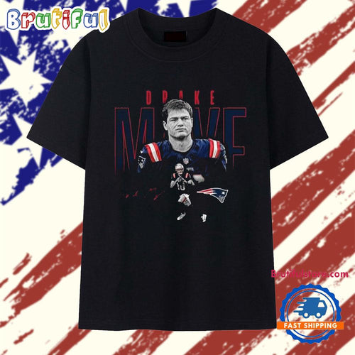 Drake Maye New England Patriots Humble Shadow Player Graphic T Shirt