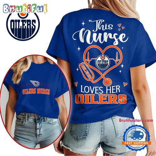 Edmonton Oilers NHL Nurse Appreciation Month Unisex All Over Print T Shirt