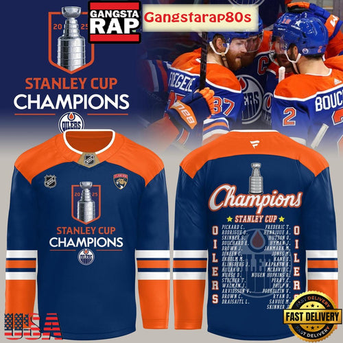 Edmonton Oilers Stanley Cup Champions 2025 Hockey Jersey