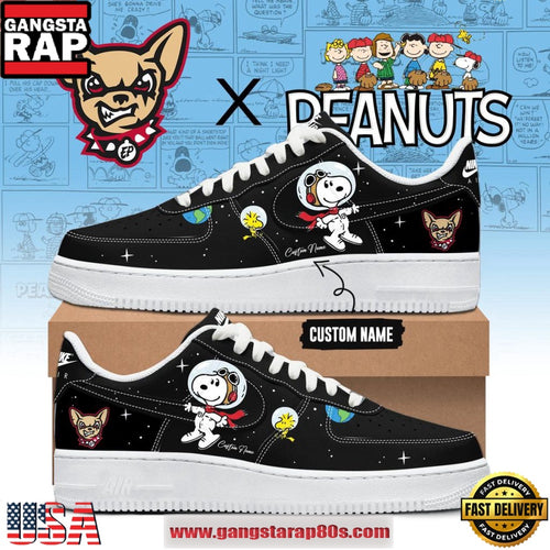 El Paso Chihuahuas x Peanuts Night 2026 Custom Name Air Force 1 Sneakers Shoes