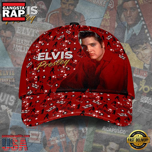 Elvis Presley Pattern Classic Cap Hats