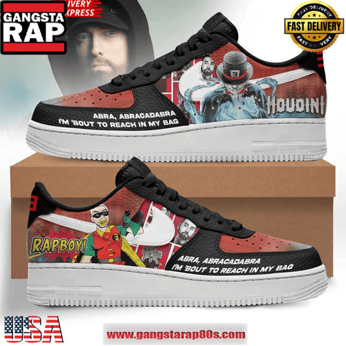 Eminem Houdini Slim Shady Is Back Air Force 1 Running Sneakers Shoes