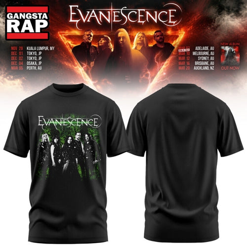 Evanescence Australia & New Zealand Tour 2027 Graphic Design T Shirt