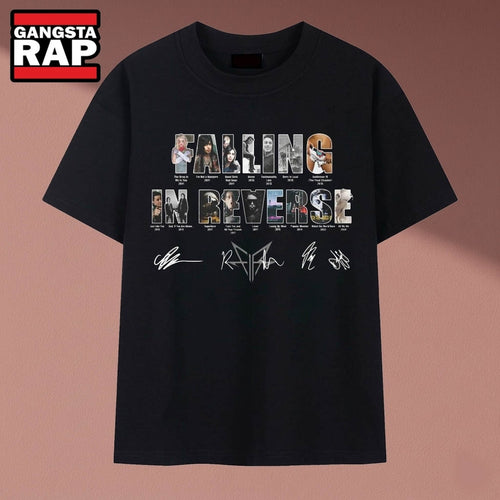 Falling In Reverse Discography Albums Band Signatures Graphic T Shirt, Music 2D Shirt