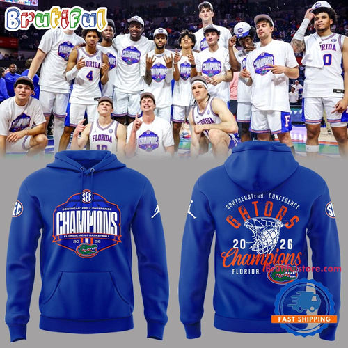 Florida Gators 2026 Men’s Basketball Champions Limited Edition Blue Hoodie T-Shirt