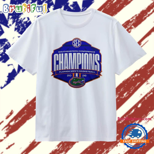 Florida Gators Basketball Southeastern Conference Champions 2026 T Shirt
