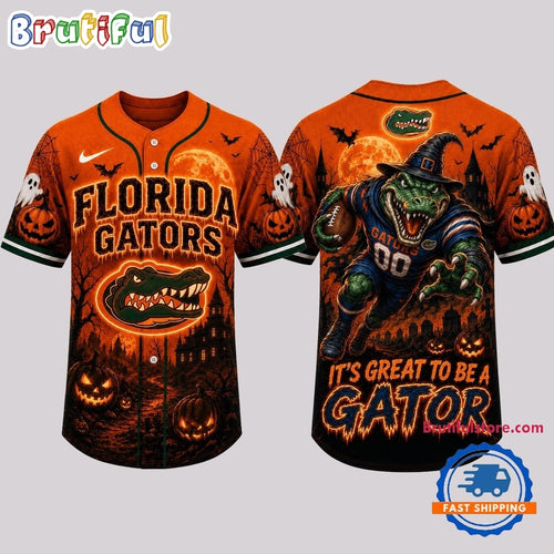 Florida Gators NCAA Haunted Night Halloween Baseball Jersey Shirt