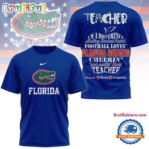 Florida Gators Teacher Teach Love Inspire All Over Print Shirt