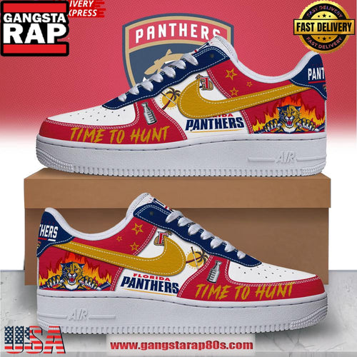 Florida Panthers Time To Hunt Special Edition Air Force 1 Running Sneakers Shoes