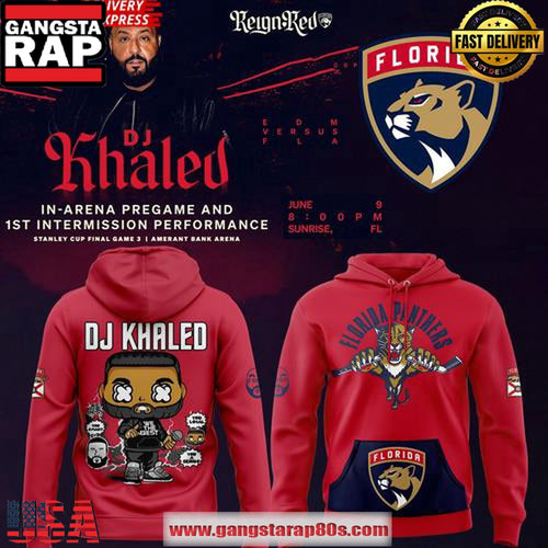 Florida Panthers x DJ KHALED 2025 Performance All Over Print Hoodie