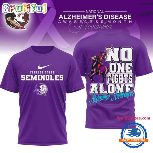 Florida State Seminoles NCAA Alzheimer Awareness November Unisex 3D Shirt