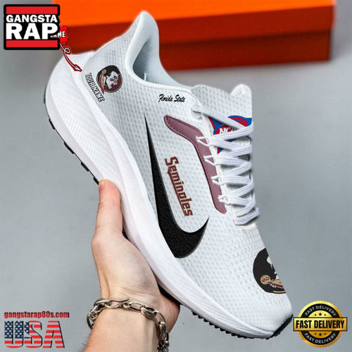 Custom Name Florida State Seminoles New Design Air Force 1 Shoes Running Sneakers