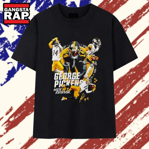 George Pickens Pittsburgh Steelers Wide Receiver No 14 Signature T Shirt